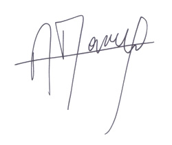 Autographe MARAVAL