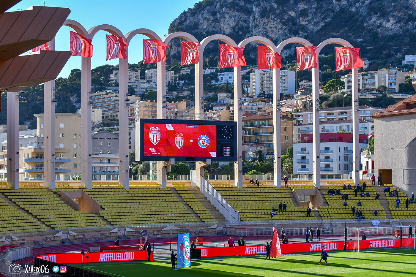 Le stade Louis-II accueille Strasbourg